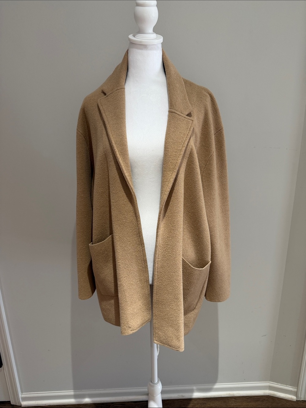 J. Crew Sweater Blazer Tan Knit Cardigan